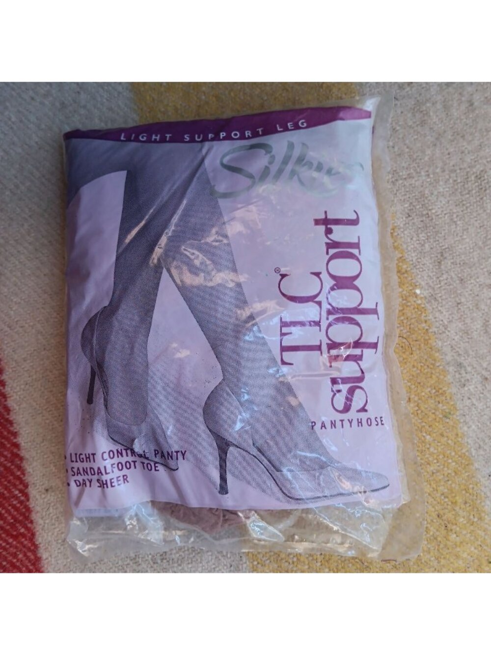 TLC Support Pantyhose X-Large Nude Natural Light Control Sheer Leg Silky XL